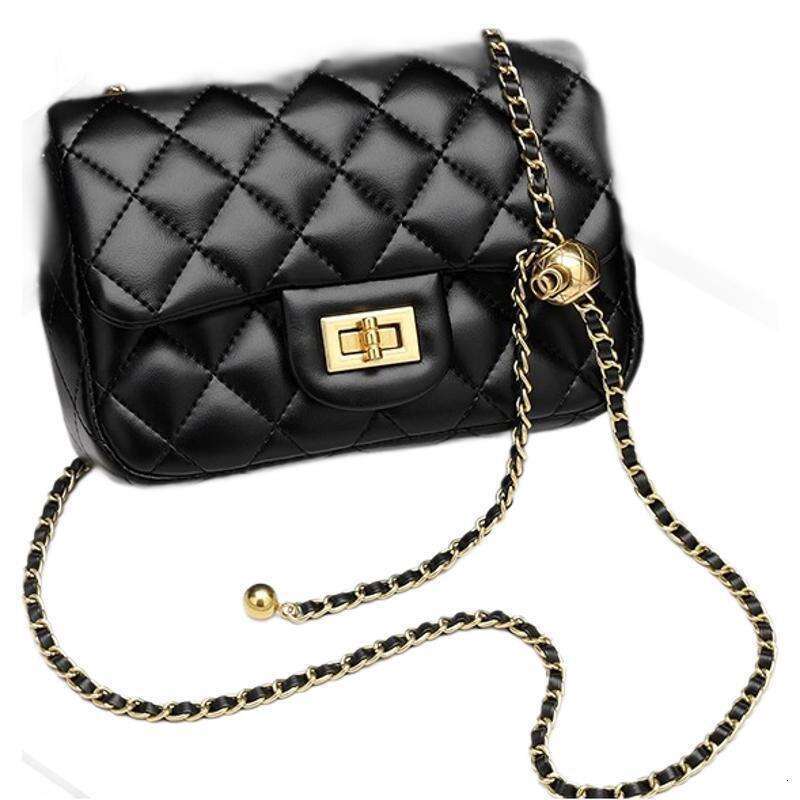 TikTok Live New 2025 Gold Ball Quilted Crossbody Simple Versatile Chain Mini Shoulder Small Square Bag for Women