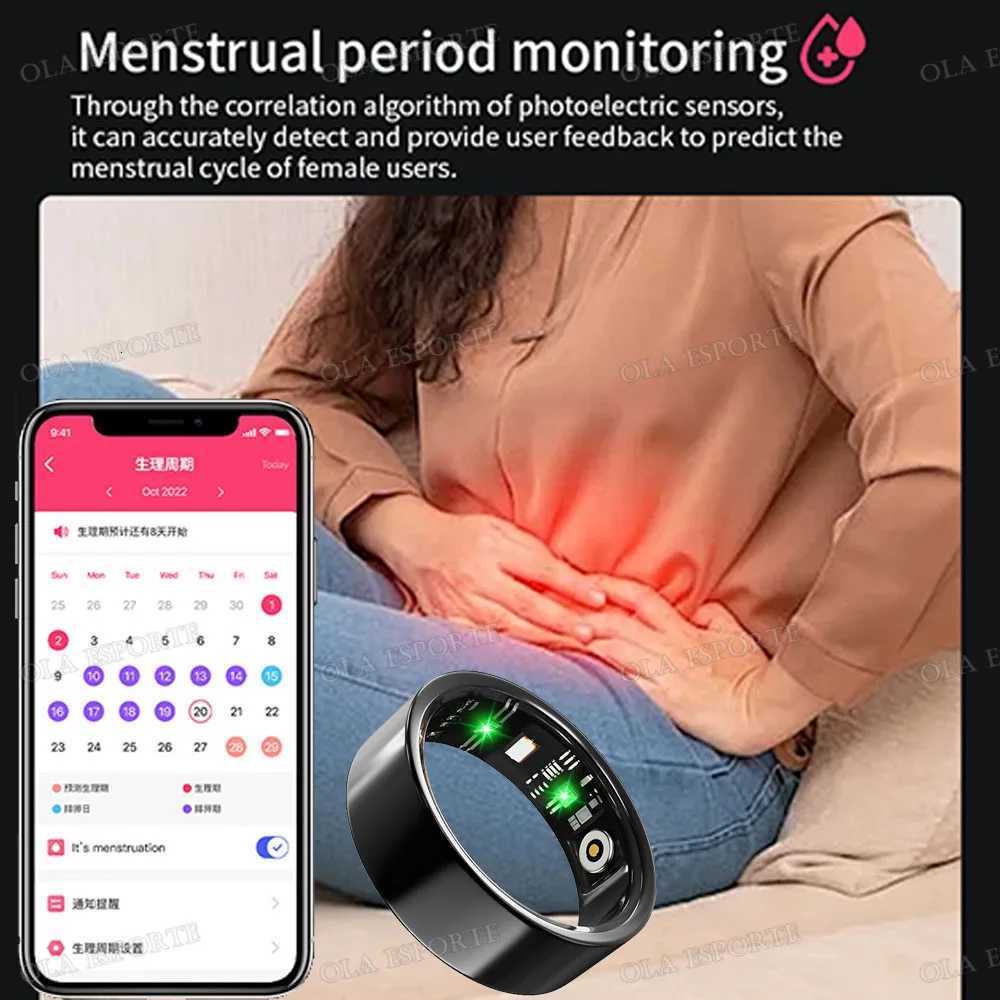 2025 For SmartRing Women Men Waterproof Health Ring Size 7-13 Sport Couple Smart Ring Tiktok Slide Control Sleep Monitor W250819