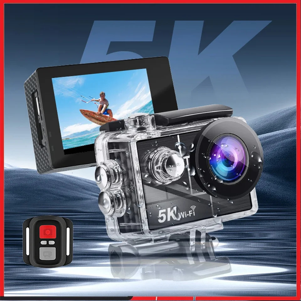 Ultra HD 5K 4K60fps 50MP Action Camera M44 Wi-Fi 5X Zoom 170D Anti-Shake 30M Waterproof Sport Camera With Sony 386 Fisheye Lens 250813