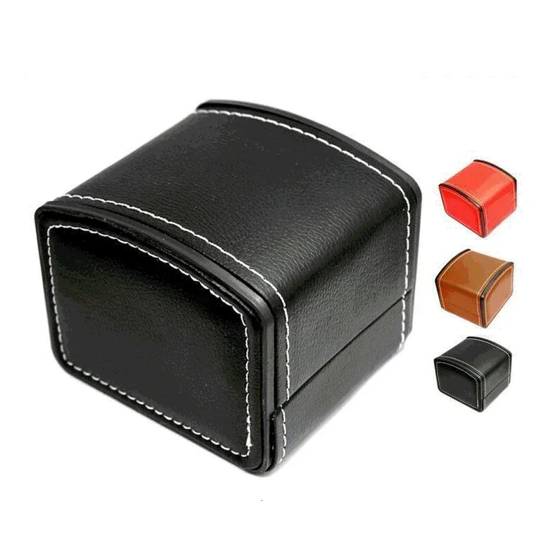 Portable Watch Box PU Leather Watch Case Organizer Storage Holder for Men Women Bracelet Vintage Jewelry Box with Leather Pillow 250819