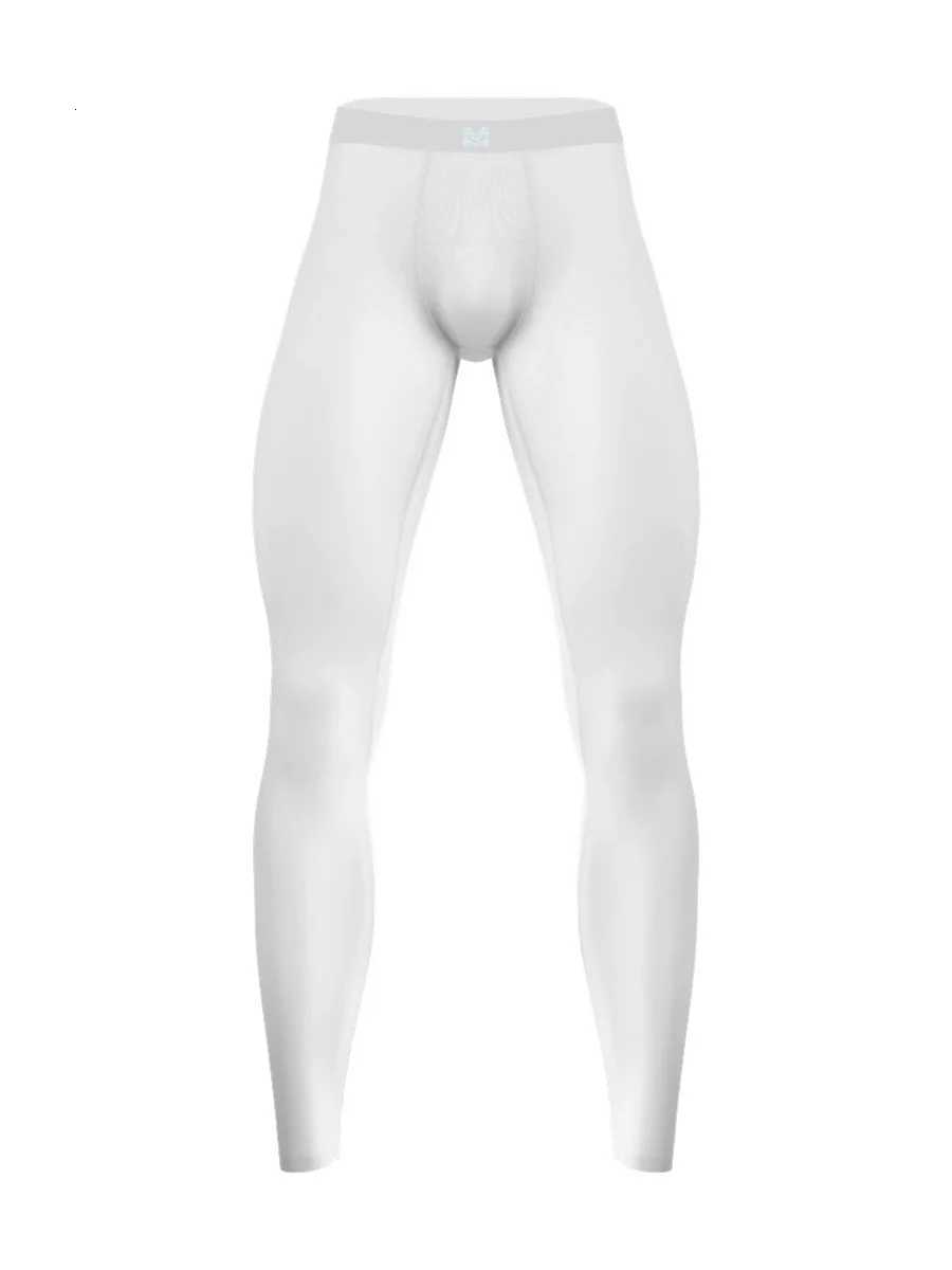 Ice Silk Nude Yoga Pants Summer Thin Mens Seamless Ultra-thin Leggings Breathable Exercise Fitness Tight Elasticity Pants UMFD W250819