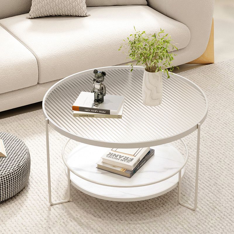 M8192 Modern coffee table small apartment living room round home minimalist mini