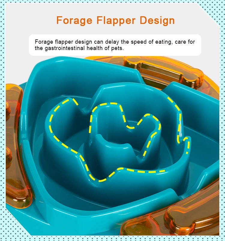Truelove Pet Dog Slow Feeder High Quality Durable Non Slip Eco-friendly Plastic Protect Cat Dog Cervical Spine Food Bowl TLT2602 250813