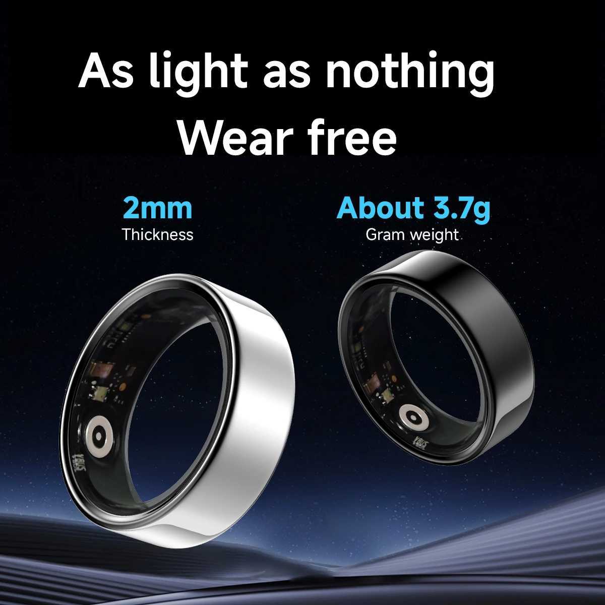 SIMSONLAB Smart Ring Men and Women Sports Data Recorder IP68 Waterproof Real-time Dynamic Monitoring Ultra-long Battery Life W250819