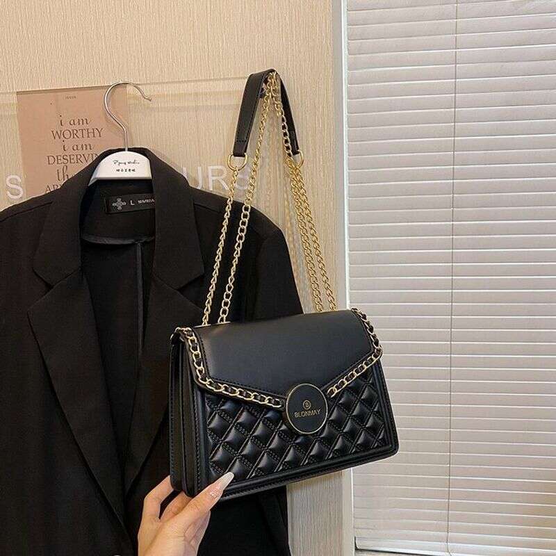 Xiaoxiang Wind Rhombic Chain Bag Women's Foreign Trade Best-selling Ladies underarm high-end niche shoulder bag handbag