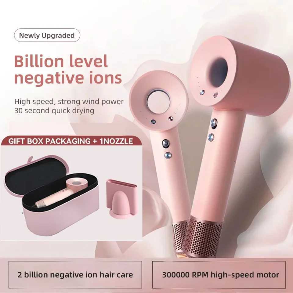 Gift Box Professional Leafless Hair Dryer Strong Power Blow Hair Dryer Quick Dry Travel Home Hair Styler Negative Ionic W250819