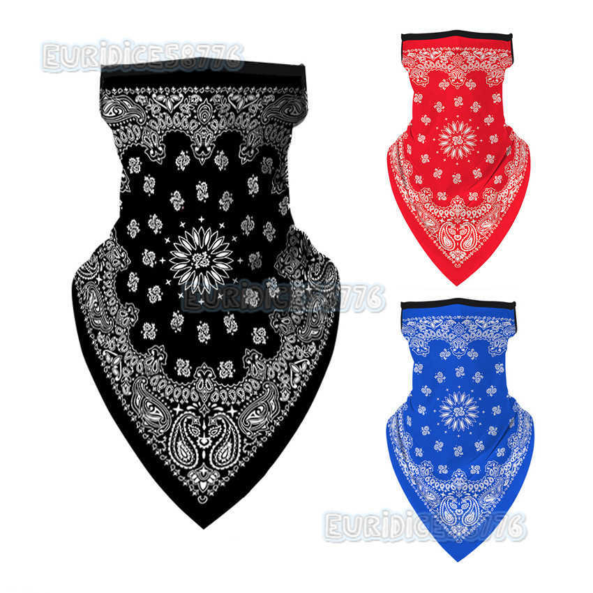 Direct Cross Mirror Ethnic Style Versatile Ear-hanging Headscarf Dustproof Sunproof Anti-slip H250819