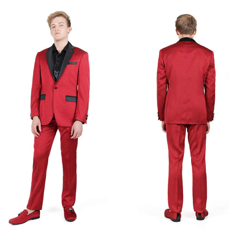 Men Luxury Suit Single-button 2 Pcs Jacket Pants Male Wedding Party Blazers Special Occasion Gowns Customized