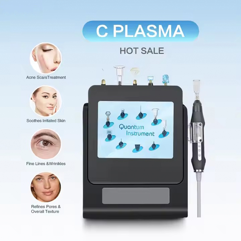 9 in 1 Cold Plasma Machine Ozone Shower Cold Plasma Device for Wrinkle Removal Acne Treatment Hair Regrowth Skin Rejuvenation