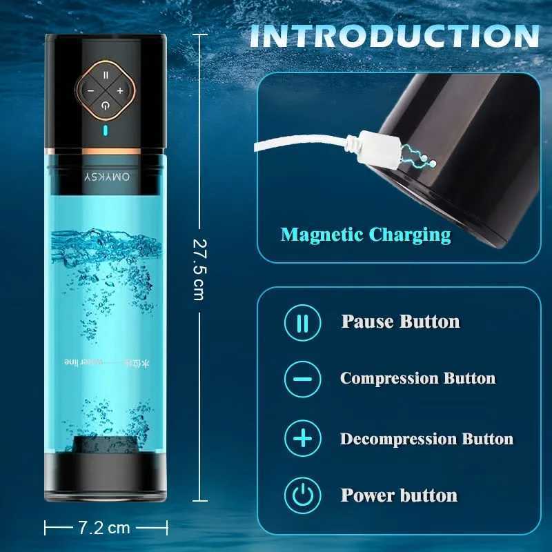 Electric Penis Pump for Enlargement Man Vacuum Pump Enlargement Extend Pump Enlargement Extend Endurance Trainer XJ250819