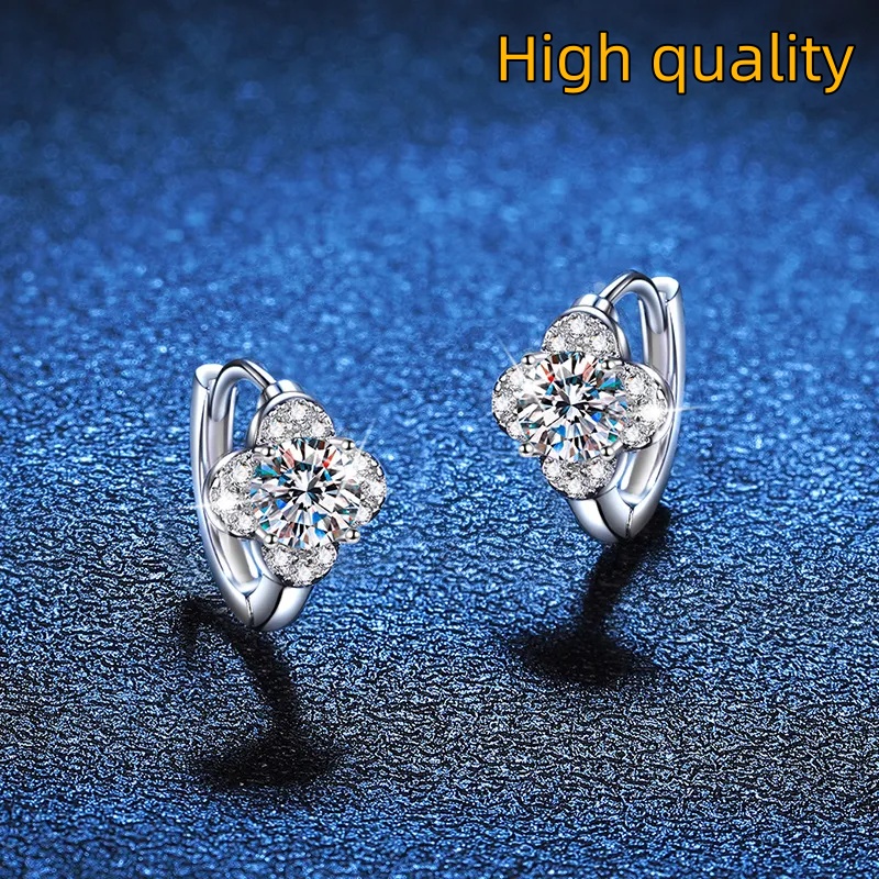 Moissanite earrings zircon earrings lab grown diamonds designer style womens earrings wedding earrings design styles diamond earrings 925 sterling sil