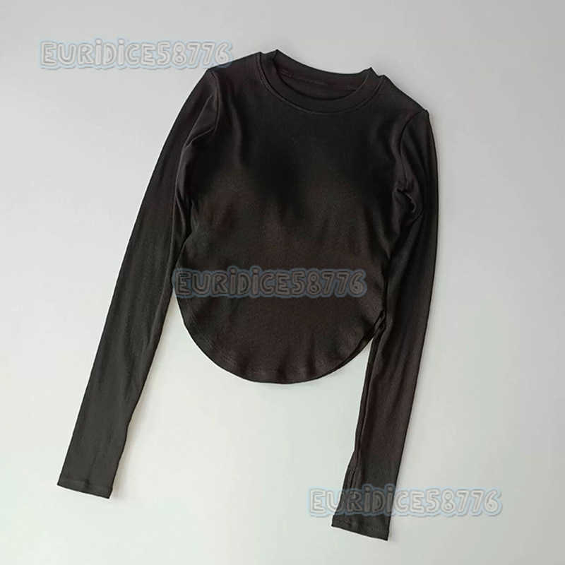 Slim Exercise Long Sleeve Fast Dry Running Net Red Elastic Fitness Top with Breast Cushion Thread Fitting T-shirt Yoga Suit H250819