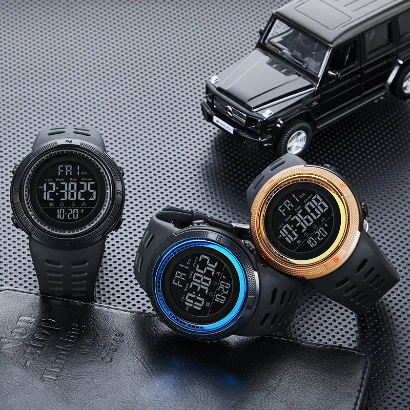 SKMEI 1251 Digital Watch for Men Waterproof Sports Electronic Countdown Mens Wristwatches Military Date Clock 1560 reloj hombre 250819