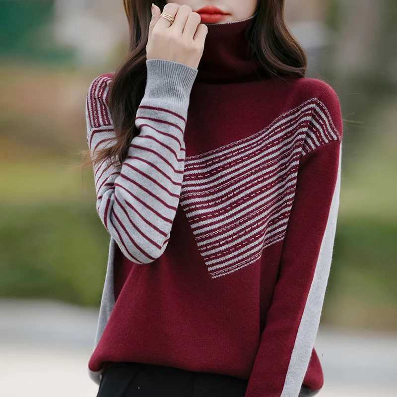 2024 Autumn and Winter Turtleneck Cashmere Sweaters Women Long Sleeve Cashmere Sweaters Women XJ250819