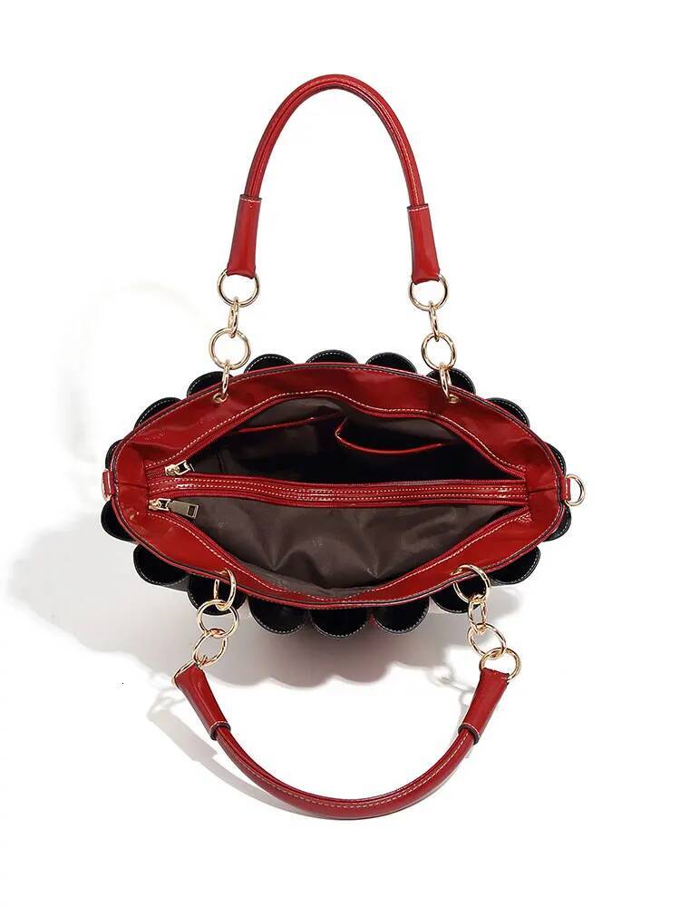 Bag Woman Capacity Leather Purse Fashion Designer Top Handbags Women Crossbody Large Bags For Women,Metal Handle