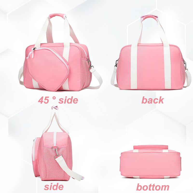 Pickleball Tote Bag with Paddle Storage Large Capacity Lightweight Pickleball Bag for Women Men with Water Bottle Holder