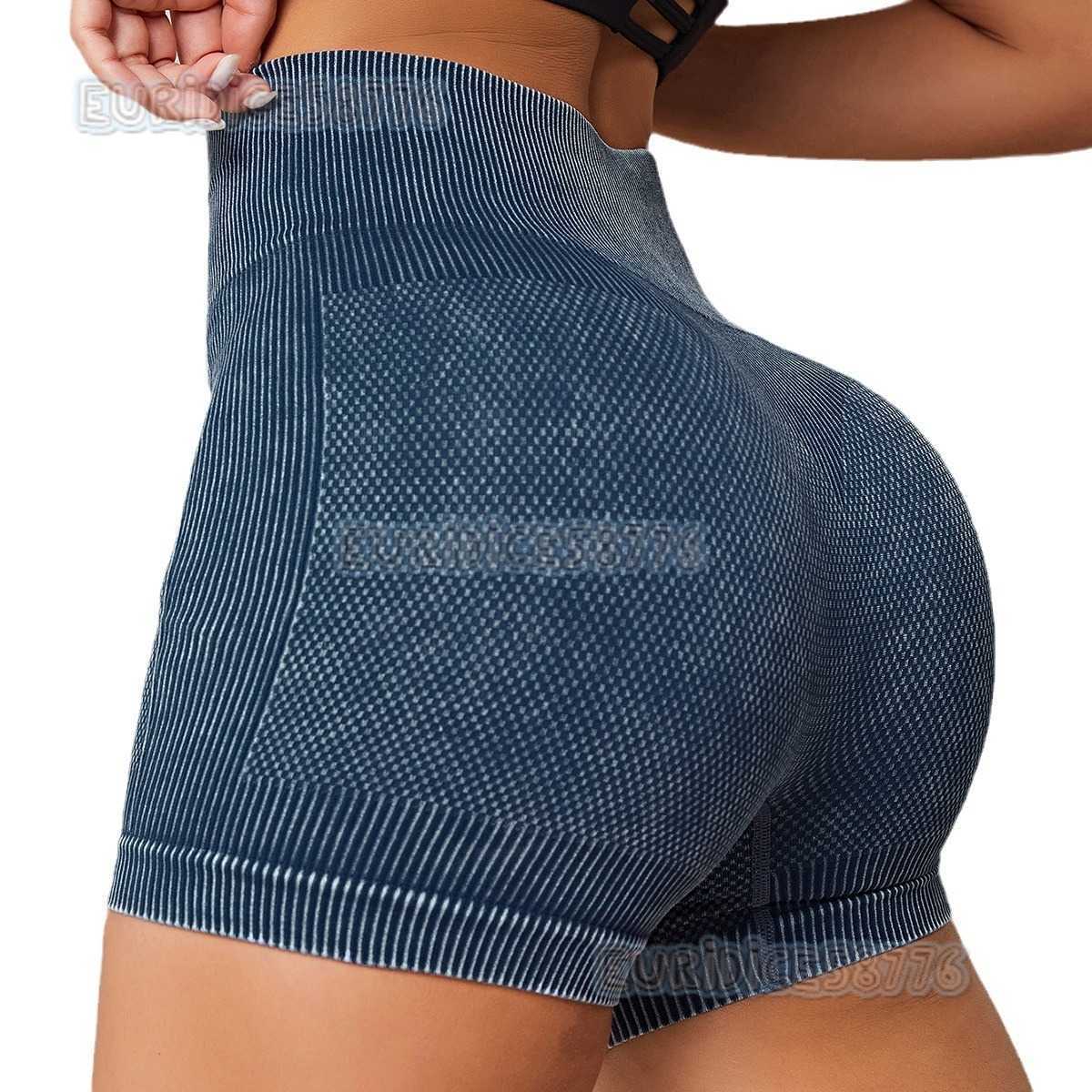 High Waist Peach Hip Yoga Shorts for Women Moisture-wicking High Elastic Running Fitness Shorts Washable Sports Three-quarter Shorts H250819