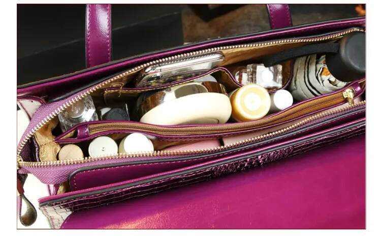 Fashion Leather Crocodile Pattern Women Handbag 2022 New Wild Middle-Aged Ladies Mother Tote Bag Shoulder Messenger Bags