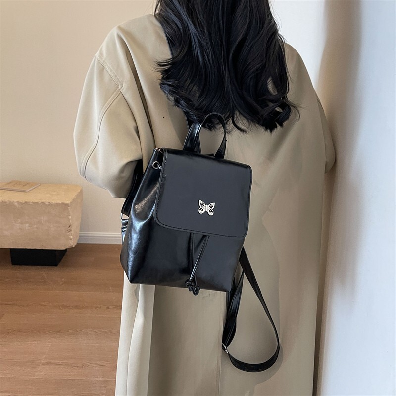 Free shipping designer Autumn New Fashion Retro Versatile Women Bag Trendy High-Quality Texture Backpack Korean Style Backpack