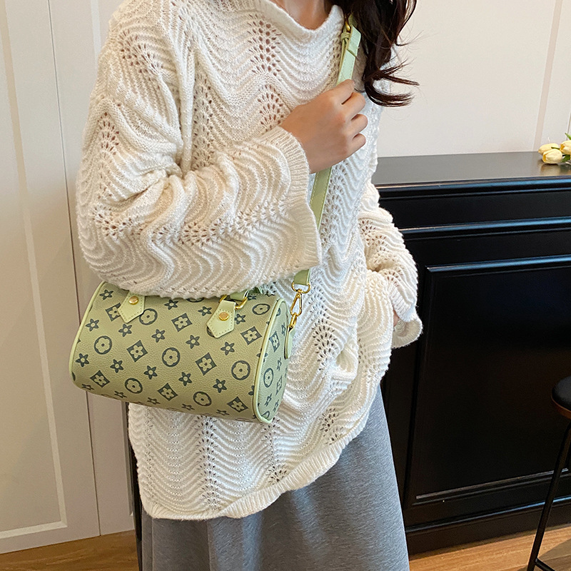 Designer hot bag bag new women's bag fashion vintage printed handbag Boston shoulder bag
