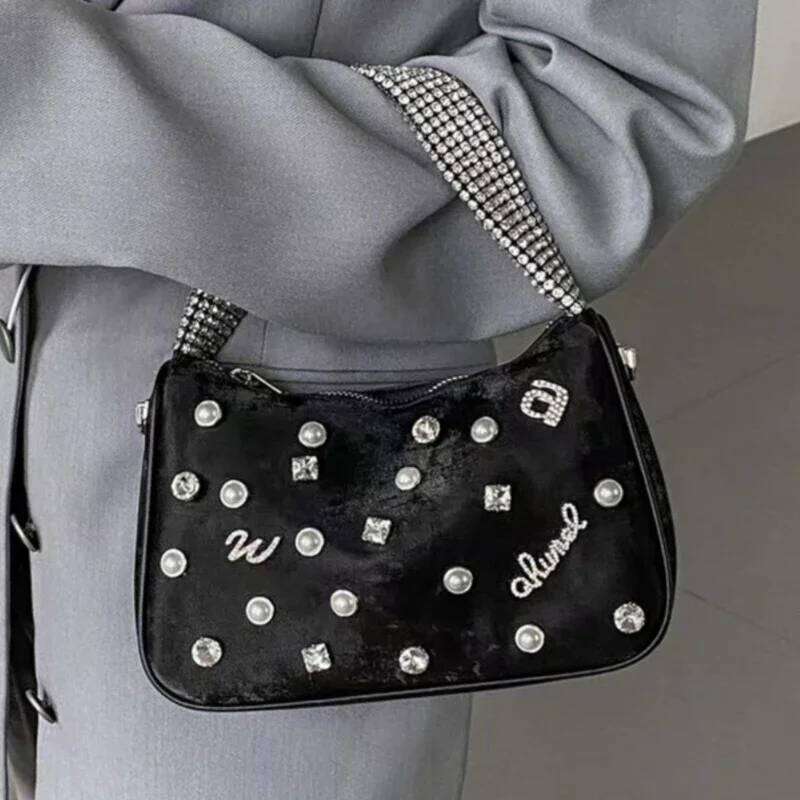 Designer Handbag Women New High Quality Veet Dias Letter Shoulder Trend Fashion Chic Elegant Crossbody Bag