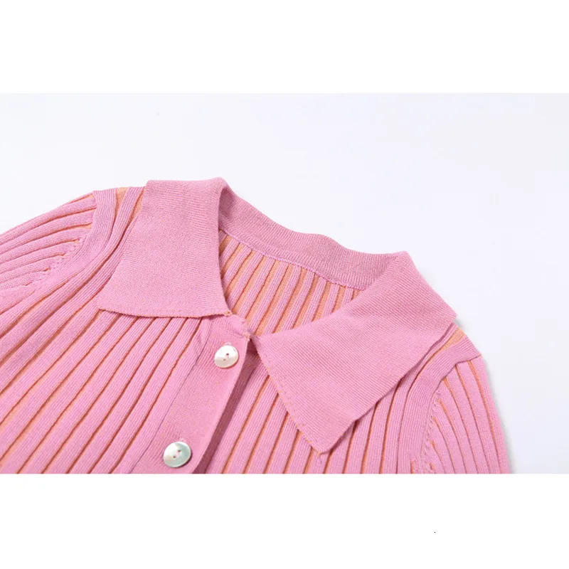 Autumn Winter Fashion Irregular Pink Sweaters For Women Streetwear Removable Long Sleeve Single Breasted Cardigans Tops 250819