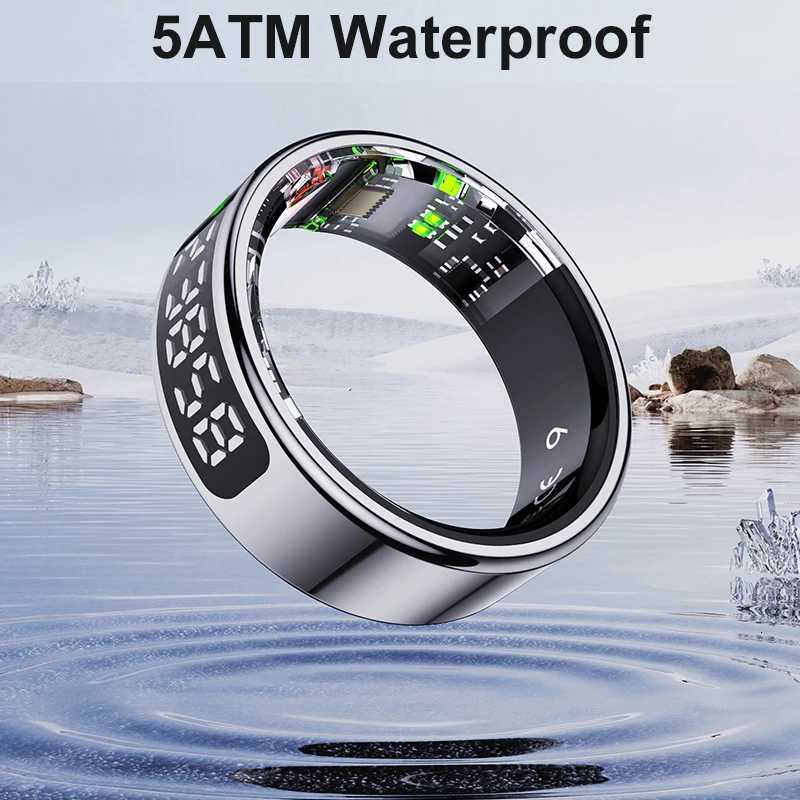 11 12 Smart Ring For Men Women With Wireless Charging Stand Health And Sleep Monitor 5ATM Waterproof Multi-Sport Mode W250819