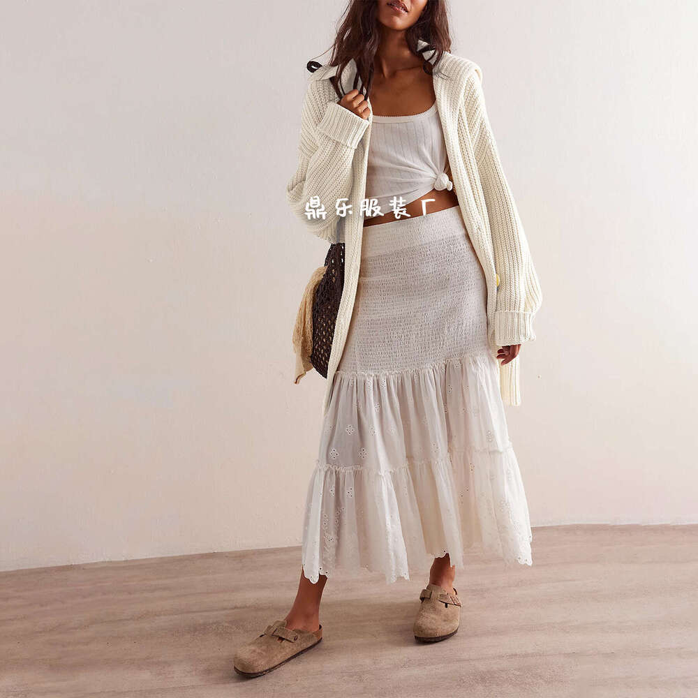 Winter New Temu Women's Fashion Turn-Down Collar Loose Plus Size Sweater Coat For Women B5