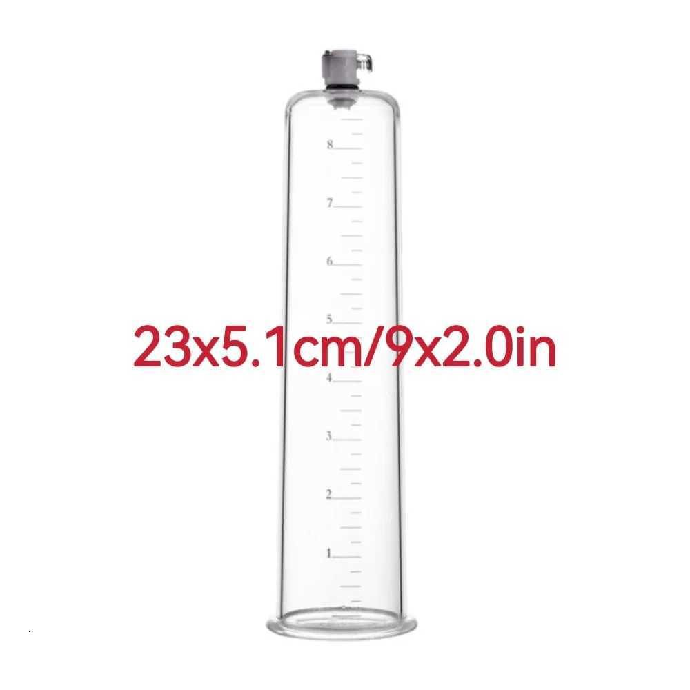 New 9in SMLXLXXL Penis Pump Acrylic Cup Accessories Sex Toy Tools Machine Penis Enlarger Enlargement Adult Sexy Toys for MenXJ250819