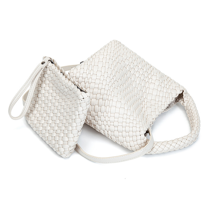 2025 New Handbag Summer Solid Color Basket Shoulder Bag Designer Bag Mother and Women's Bag Retro Shoulder Cross Bag