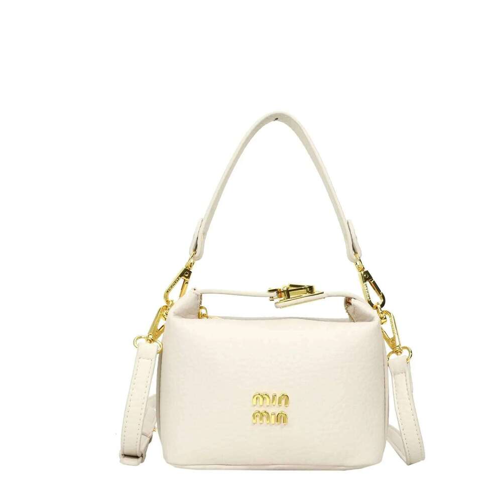 Premium Soft Leather 2025 New Light Handbag Magnetic Buckle Small Square Niche Simple Shoulder Bag