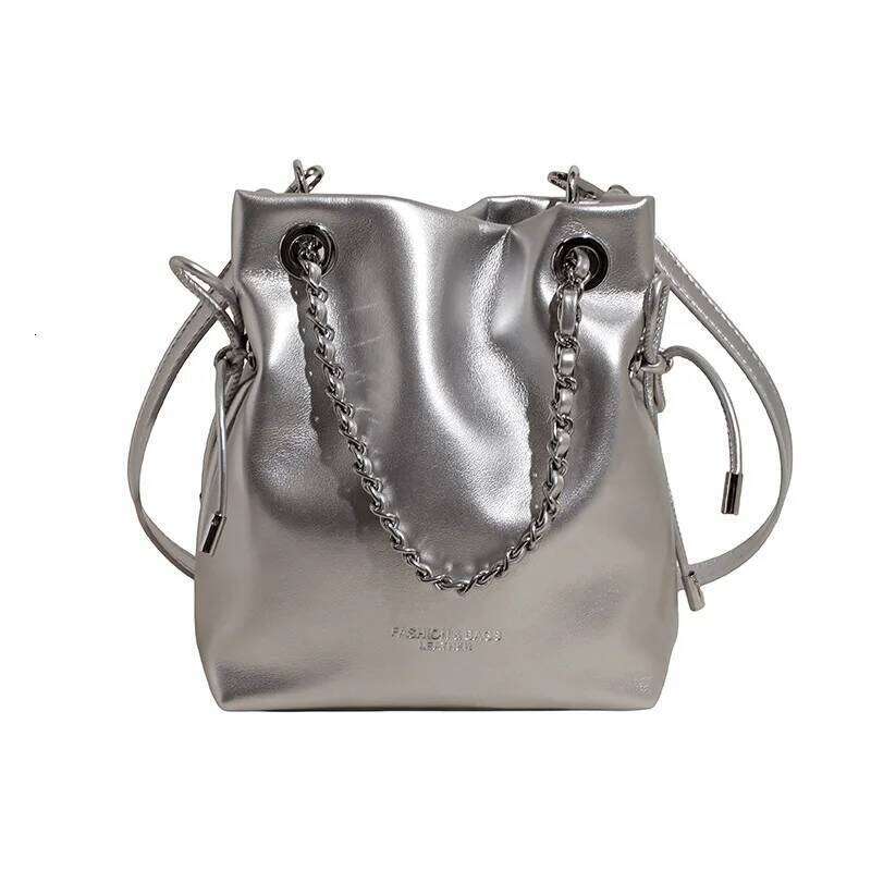 Hot Selling Bucket Women, Drawstring Design Chain Bag, High-End Messenger Shoulder Bag Internet Celebrity Commuter Model Designer Bags