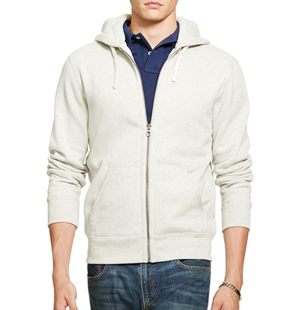 Mens polo jacket small horse Hoodies and Sweatshirts Sweater autumn solid with a hood sport zipper casual Multiple colors Asian contact 2024 Tidal current PT dse