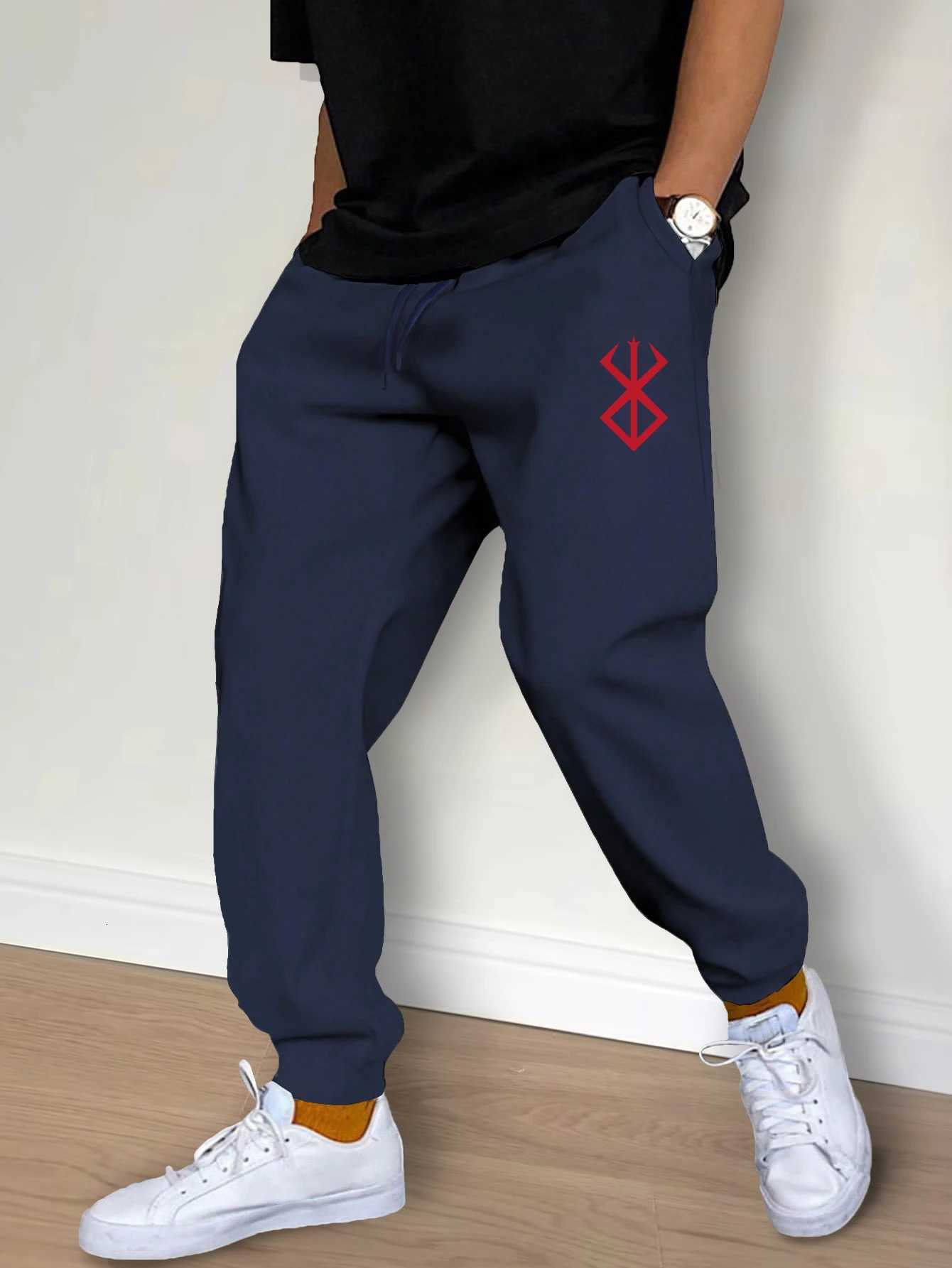 Mens Casual Pants Fashion Drawstring Casual Pants Joggers Workout Running Gym Fitness Sports Trousers Streetwear Trousers W250819