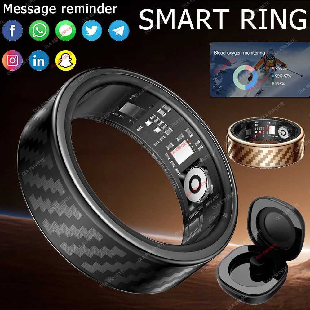 New Smart Ring Call Message Notification Hand Gestures Control Health Monitoring IP68 5ATM Waterproof Ring for Men and Women 2025 New W250819