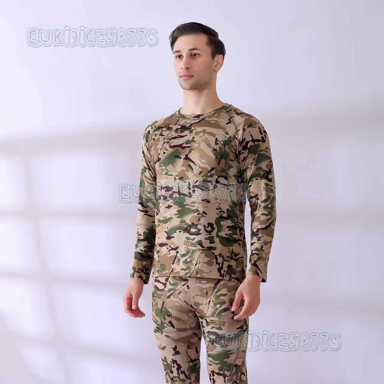 Thermal Underwear Set Russian Men and Women Fitness Training Long Sleeve Thermal Underwear Fleece Thermal Underwear H250819