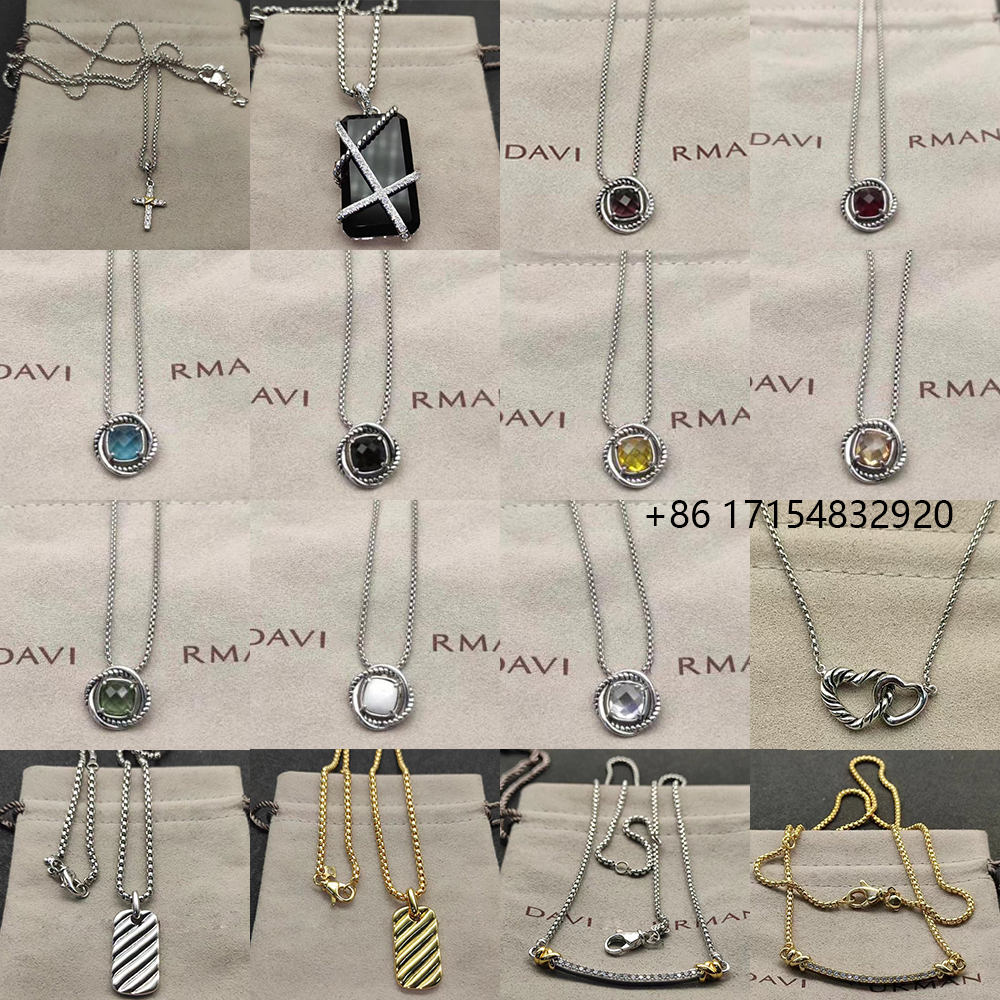 2025 New DY Classical Style Pendant Necklace Temperament Exquisite Diamond Elegant and Delicate Jewelry Suitable for Any Occasion, Both Men and Women Can Wear