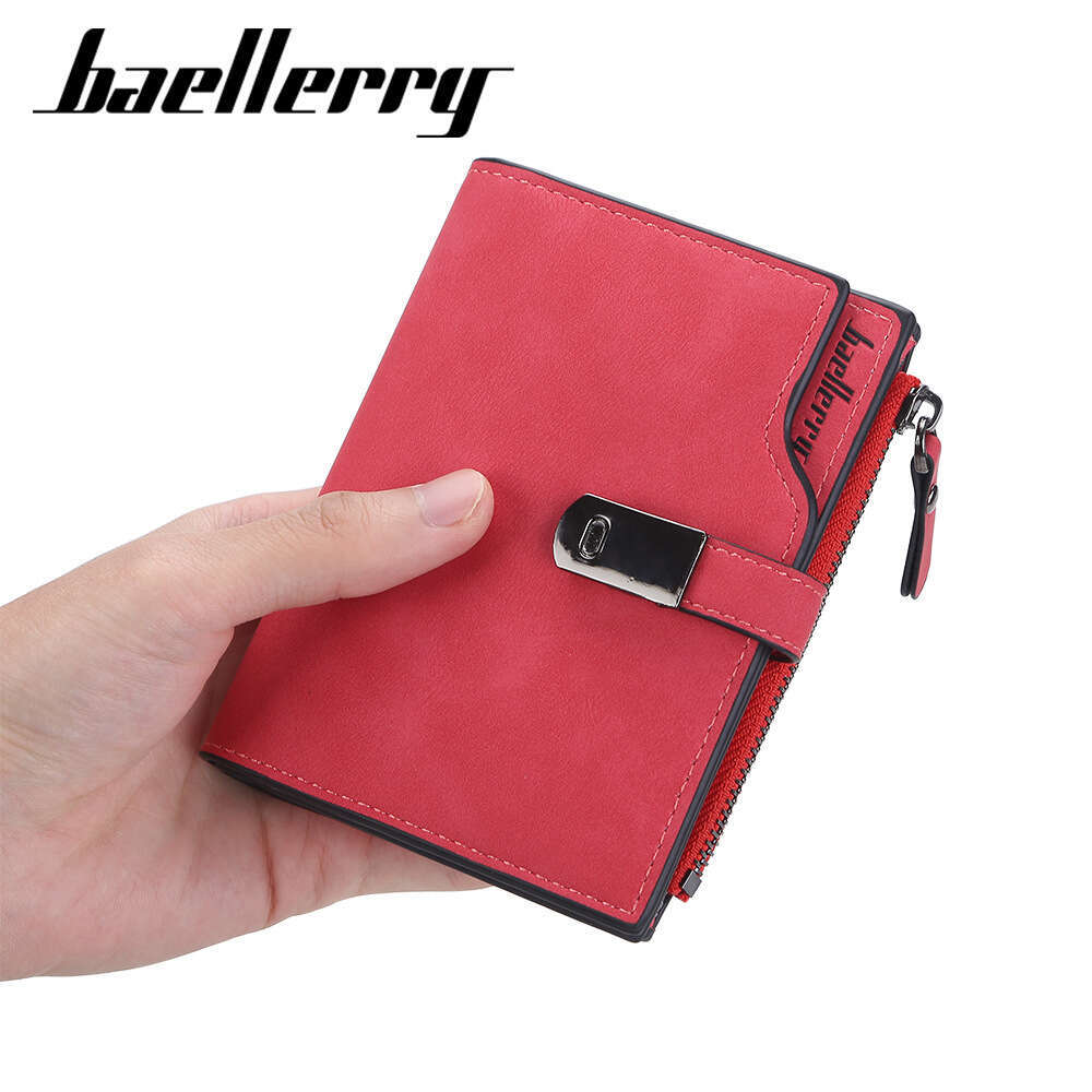 New Women's Wallet Fashion Version Multi-Card Slot Short Magnetic Buckle Coin Purse