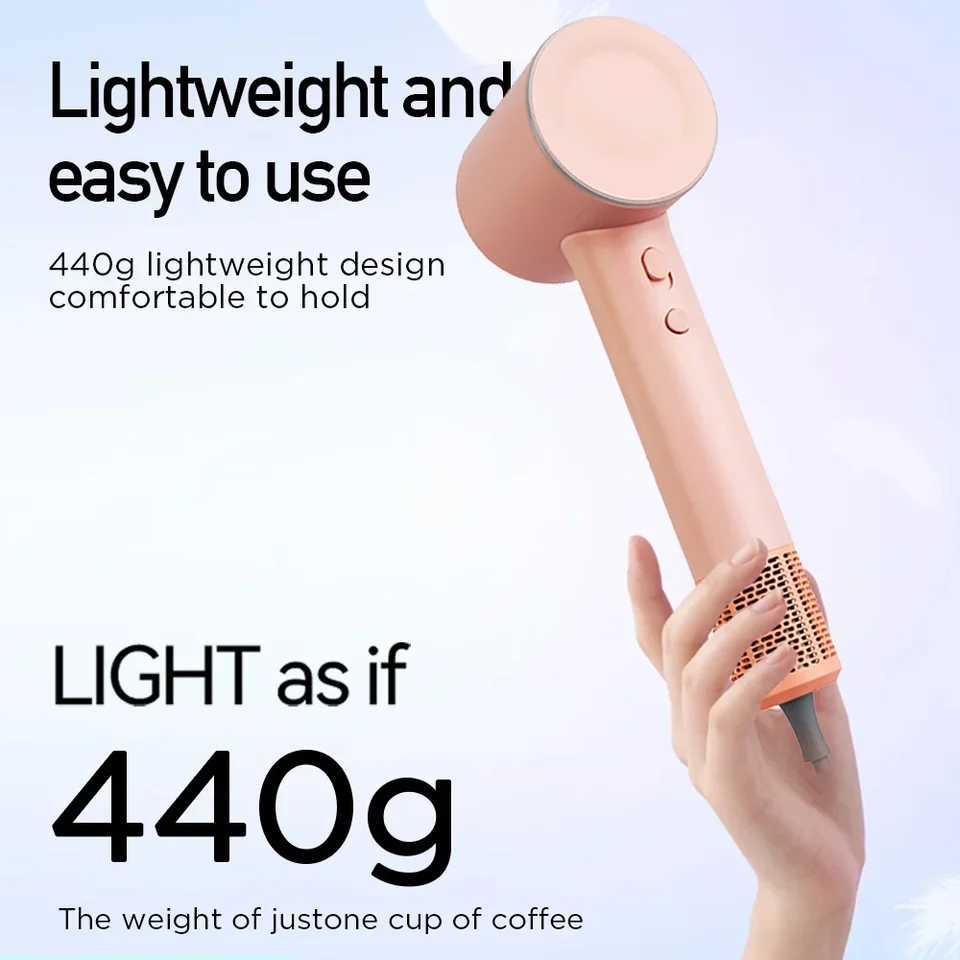 Negative Ion Hair Dryer with High Speed and No Blades High Power Silent and Quick Drying Portable Suitable for Home and Travel W250819
