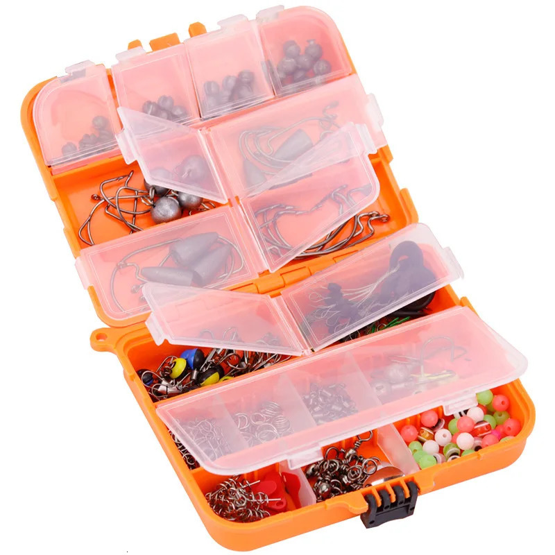 257Pcs/Set Fishing Accessories Kit Set With Hooks Snap Sinker Weight For Carp Bait Lure Ice Winter Accessoires Tackles Box 250818
