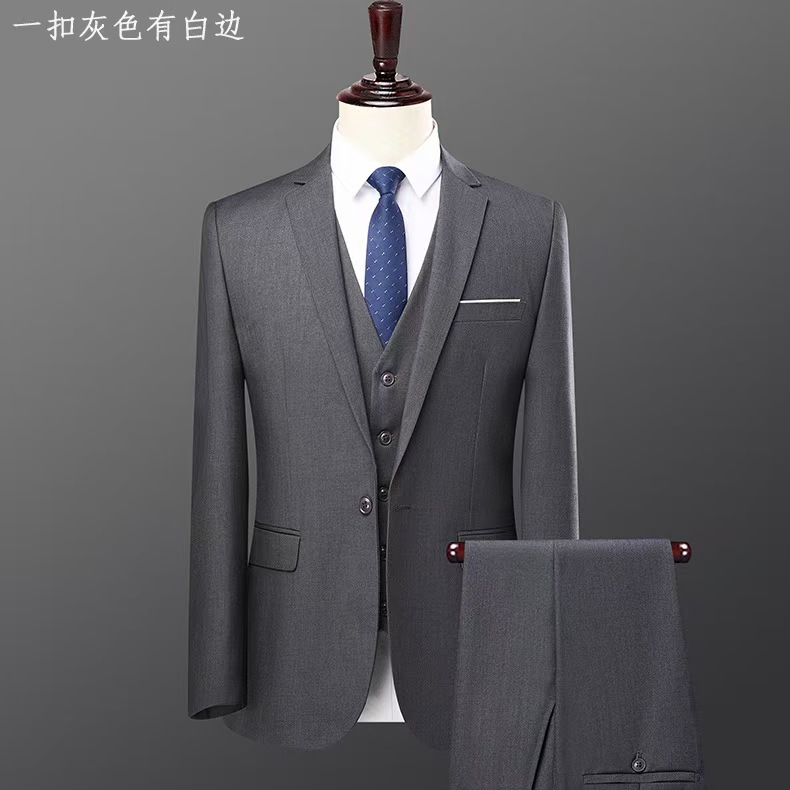 T1483 new fashion suits men's wedding suits office workers formal wear men's groomsmen clothing black suit