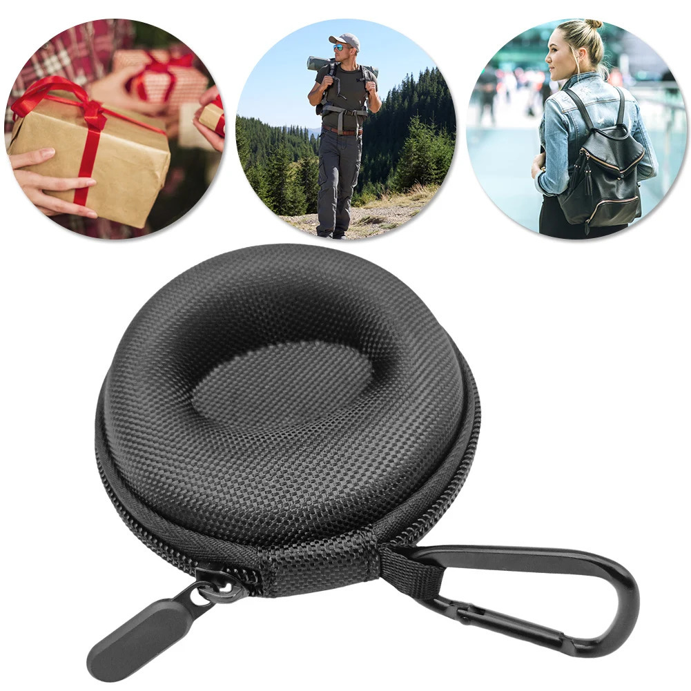 EVA Single Watch Box W/Zipper Shockproof Cushioned Round Travel Portable Watch Case Anti-Scratch for Wristwatches Smart Watches 250819