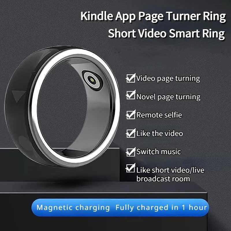 Kindles App Page Turner Tiktoks Scrolling Ring for Phone Multi-platform Compatibility Short Video Smart Ring Remote for Phone W250819