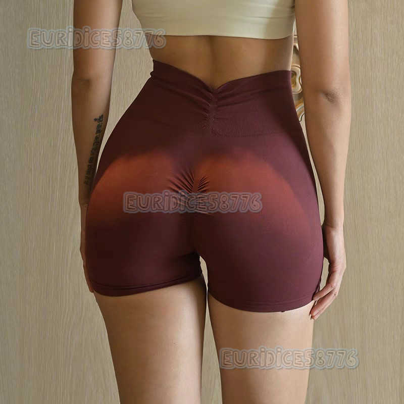 Summer Yoga Sports Shorts Peach Hip Outerwear Fitness Pants Women Three-quarter High Waist Hip-lifting Running Quick-dry Shorts H250819