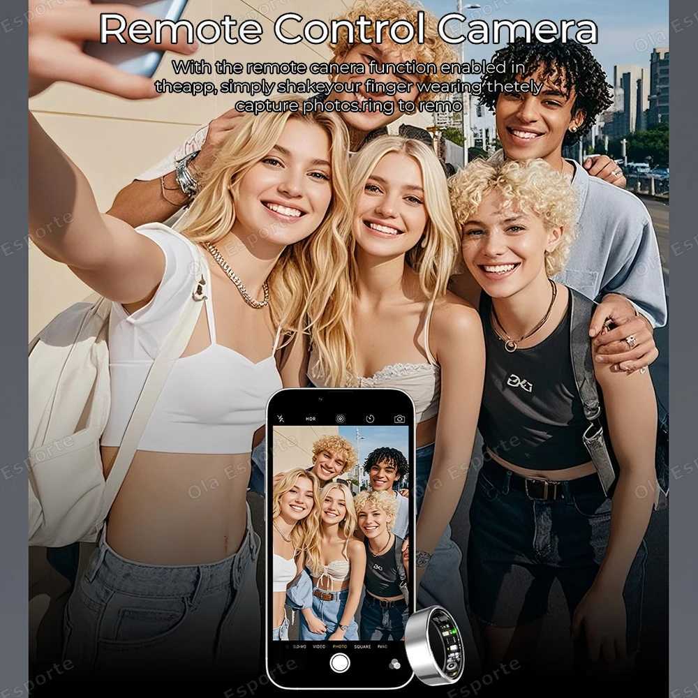 2025 New Smart Ring Heart Rate Blood Pressure Sleep Monitoring Motion Tracking IP68 Waterproof Men Women Smart Ring Holiday Gift W250819