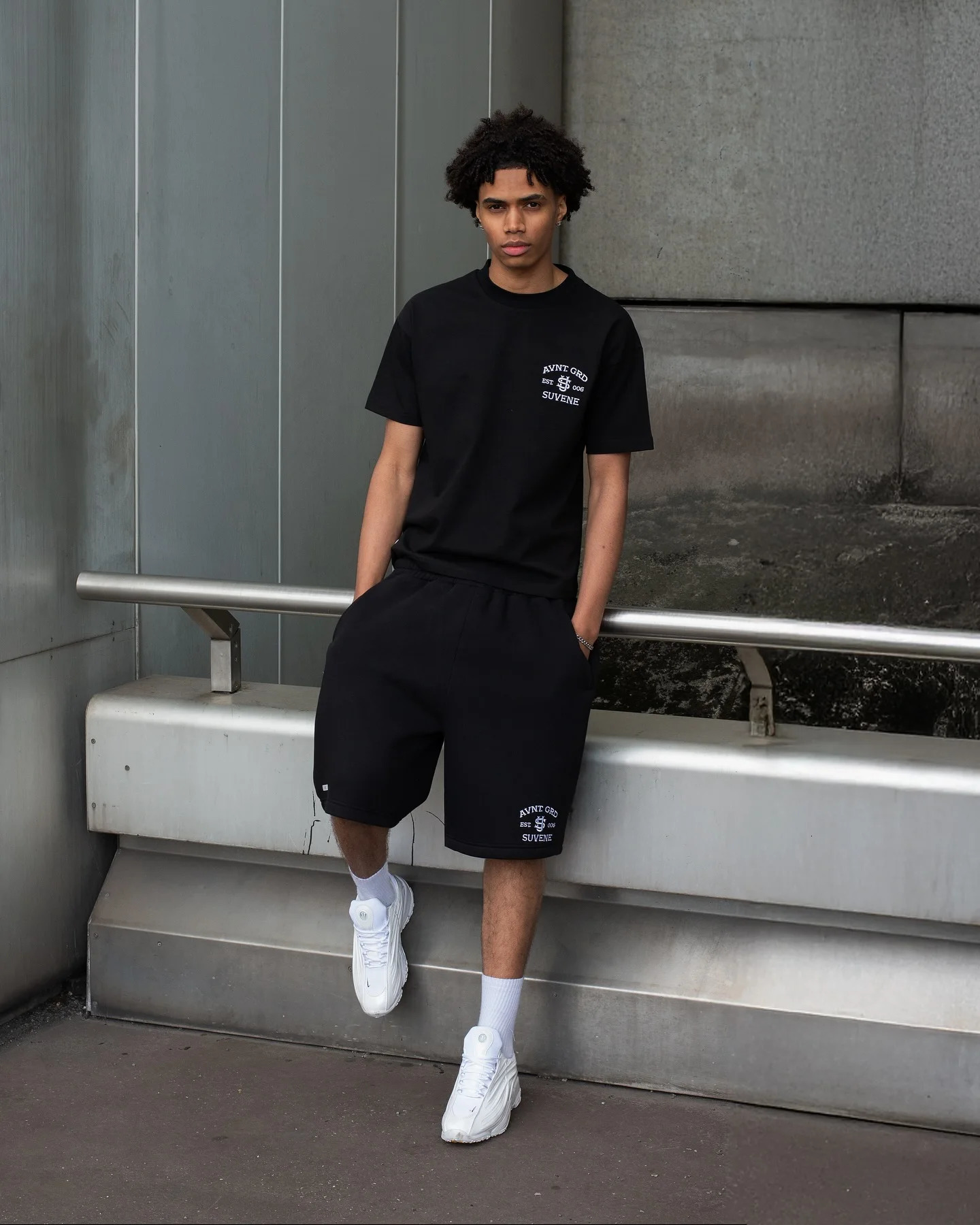 SUVENE Summer Harajuku Casual Shorts T-shirt Cotton Sportswear Two Piece Set Pocket Zipper Sports Short Sleeve Tracksuit 250819