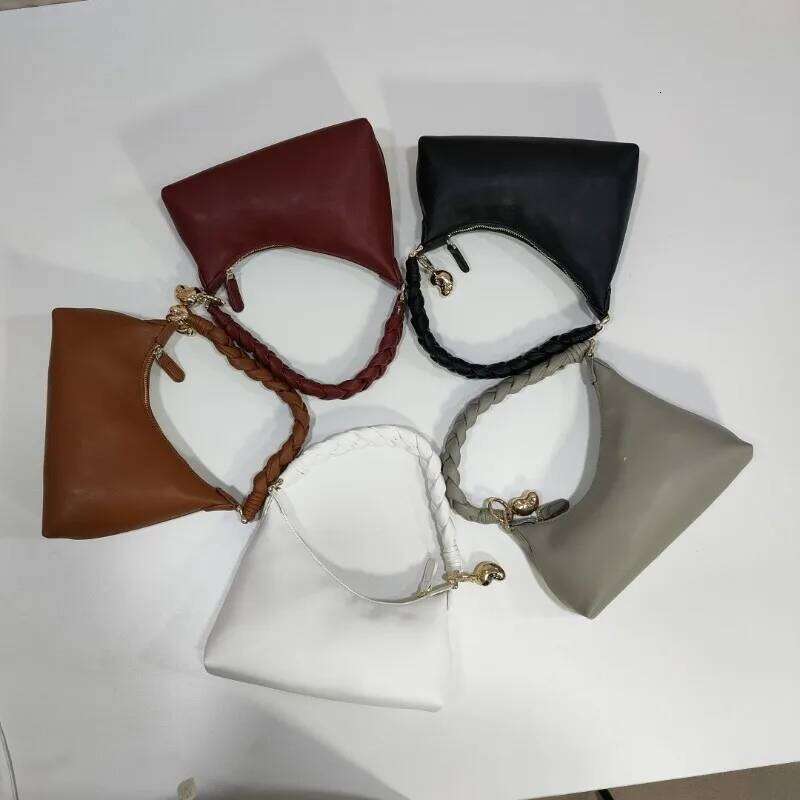 Fashion Woven Braided Versatile Shoulder Premium Underarm Hand Carry Women S Bag Twists Braid Gold Beans Armpit Handbag