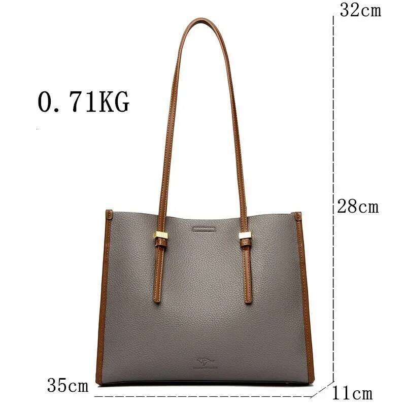Designer Large Handbag For Women Brand Purse Genuine High Quality Leather Shoulder Bag Female Tote Bags New