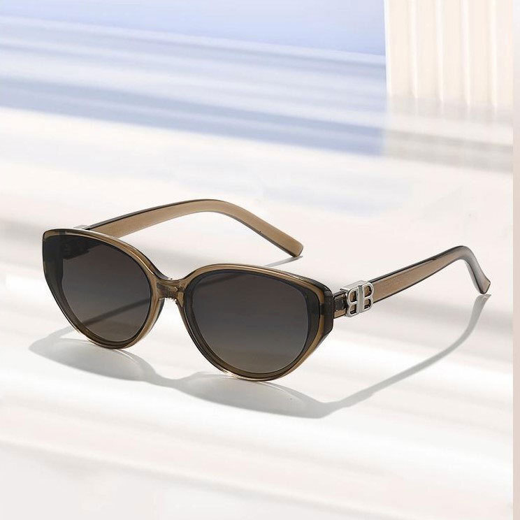 New High-end Sunscreen Sunglasses Internet Celebrity Style Fashionable And Elegant High-end Cat-eye Sunglasses for Women