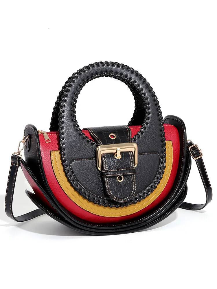 Woman Shoulder High-End Leather Purse Large Capacity Shopping Bag Fashion Designer Women's Top Handle Handbags Crossbody